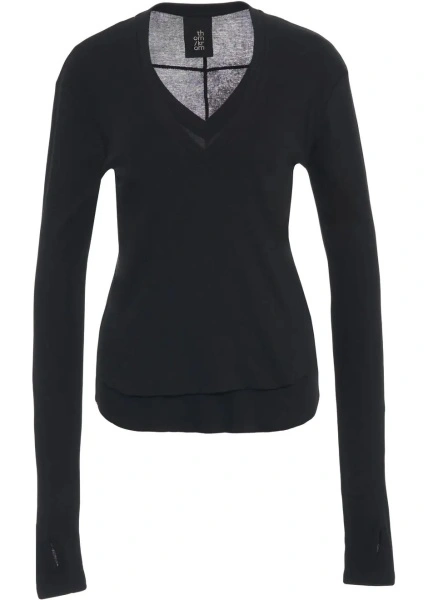 Tricou Thom / Krom negru din bumbac