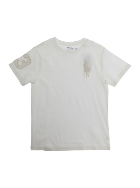 Tricou White T-Shirt '323832907505' with Round Neck and Short Sleeves for Men