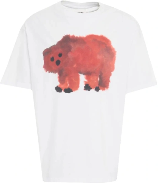Tricou Wild Animals alb 'Bear'