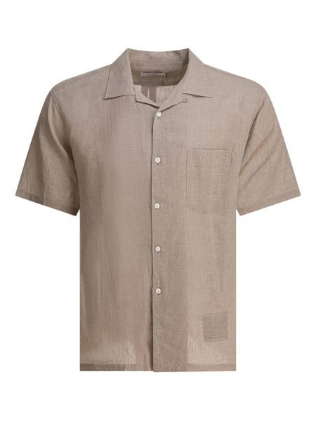 "Voyager" oxford linen shirt