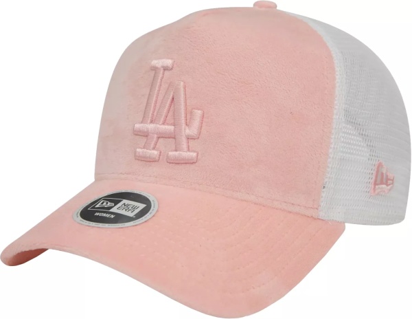 Wmns LA Dodgers Velour Trucker Cap