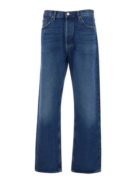 Blugi Blue '90's' Jeans with Five-Pocket Design in Denim for Men