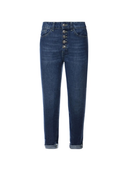 Blugi boyfriend Dondup albastri
