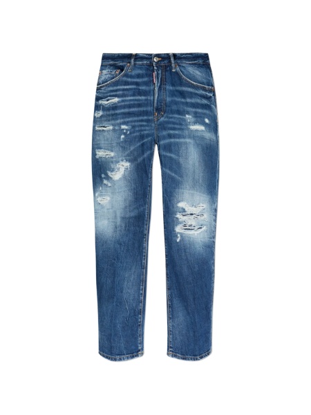 Blugi drepti DSQUARED2 albastri