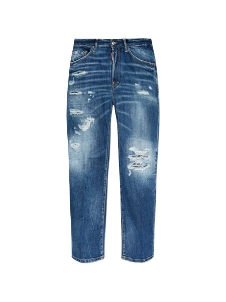 Blugi drepti DSQUARED2 albastri