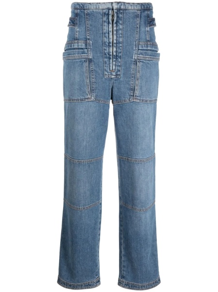 Blugi drepti Stella McCartney albastri