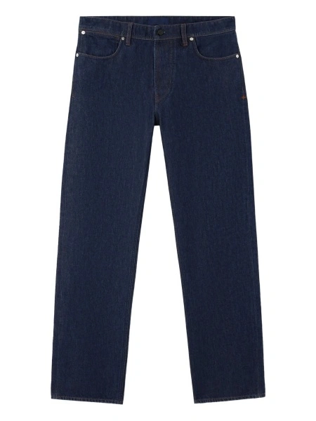 Blugi drepti Stone Island albastri