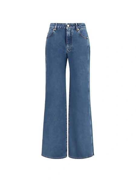 Blugi evazati Balmain albastri