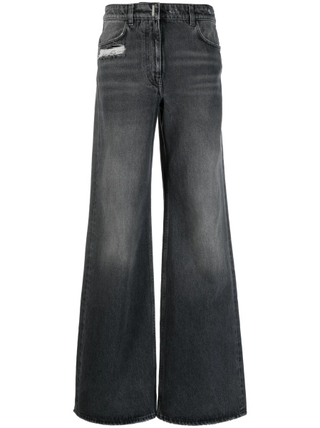 Blugi evazati Givenchy negri din bumbac