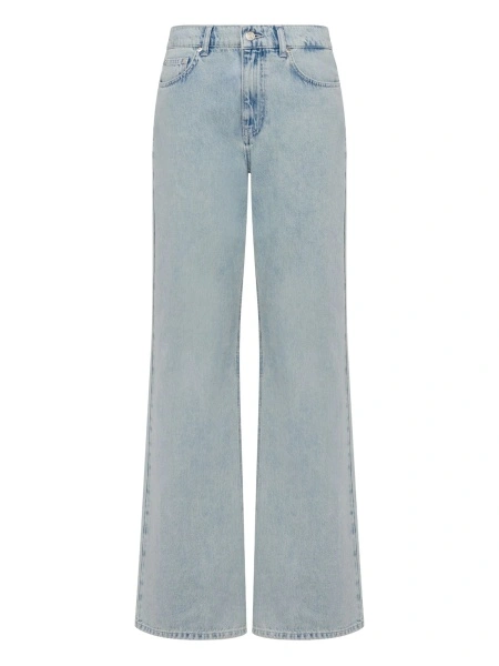 Blugi evazati MOSCHINO JEANS albastri