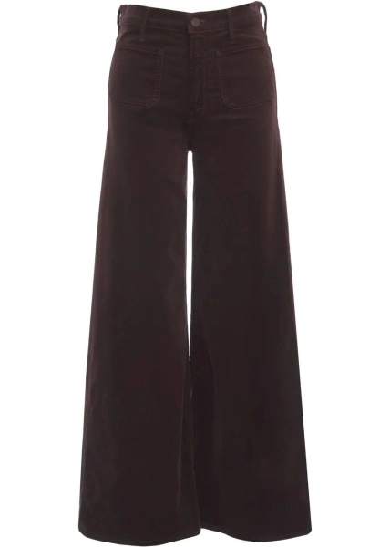 Blugi evazati MOTHER maro din denim 'Patch Pocket Undercover'