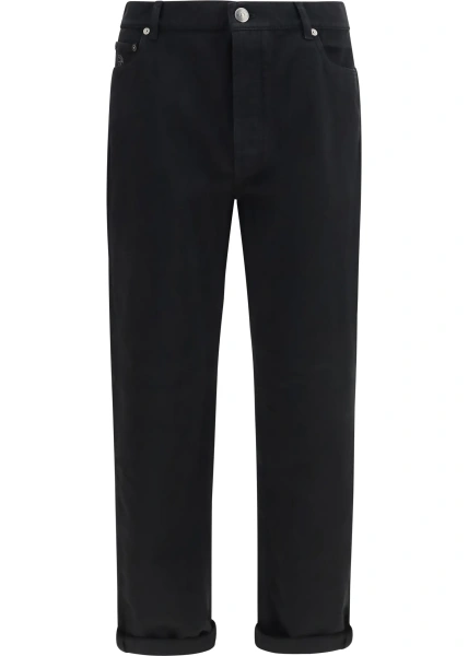 Blugi Garment-dyed five-pocket denim Pants