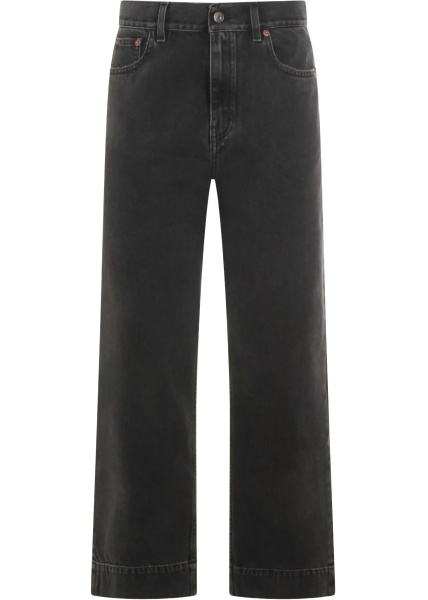Blugi High-Waisted Cropped Denim Jeans