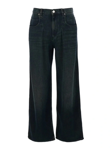 Blugi Isabel Marant albastri din denim