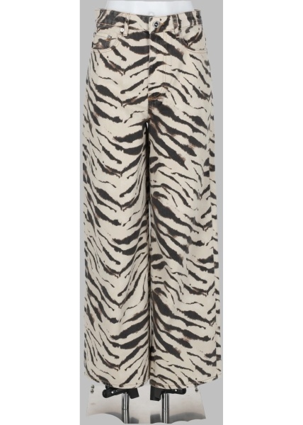 Blugi Jeans Con Stampa Animalier