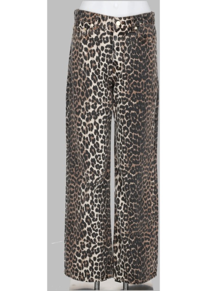 Blugi Jeans Con Stampa Animalier