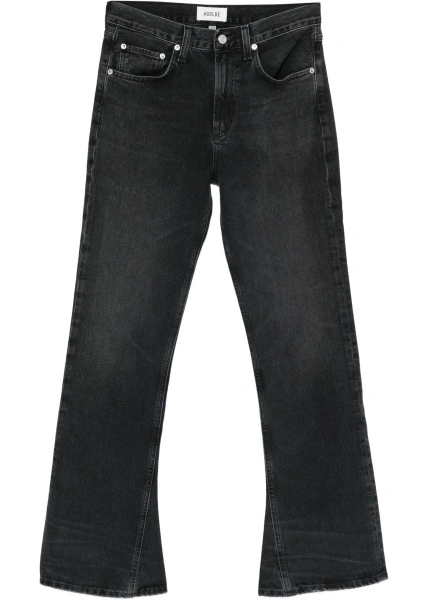Blugi Mid-rise kick boot Jeans