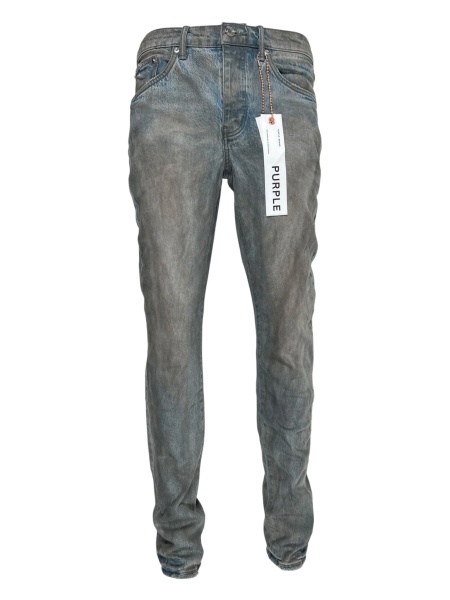 Blugi slim fit PURPLE BRAND gri