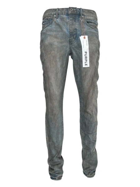 Blugi slim fit PURPLE BRAND gri