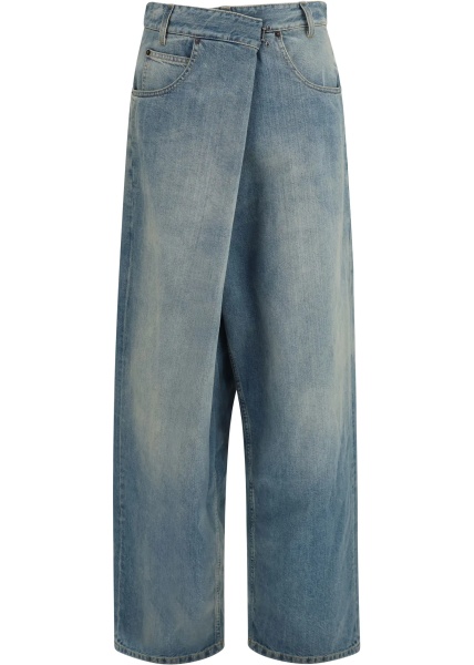 Blugi Wrap wide-leg Jeans