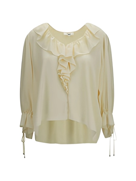 Bluza Chloe neutra din matase