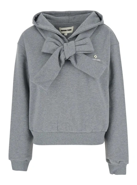 Bluza de trening SHUSHU/TONG gri din bumbac