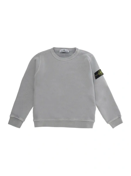 Bluza de trening Stone Island gri din bumbac