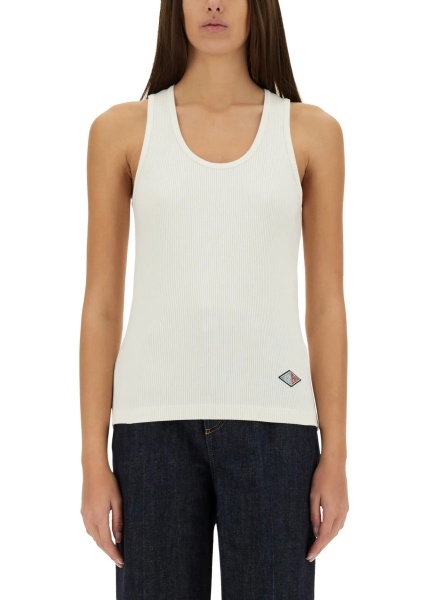 Bluza Ribbed Cotton Jersey Top