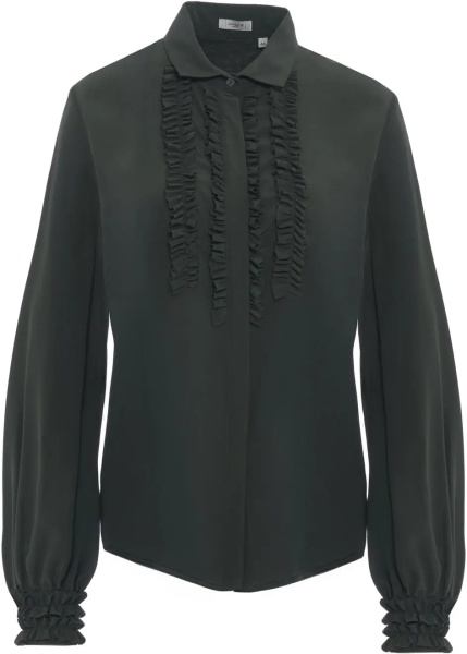 Bluza Silk blouse with ruffle details