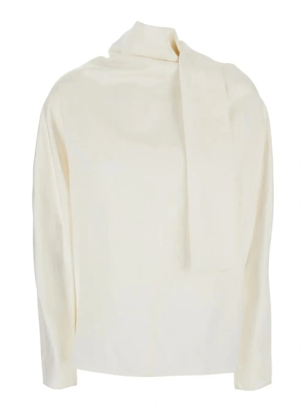 Bluza TOTEME alba din matase