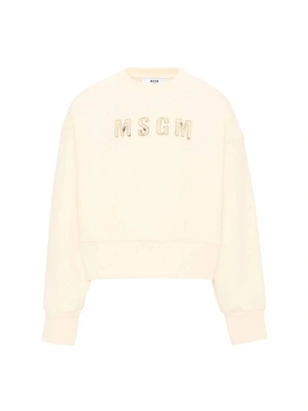 Bluza trening BOXY SWEATSHIRT GIRL CREMA/CREAM