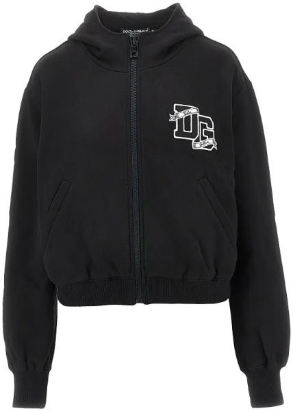 Bluza trening Full-zip hoodie with logo patch