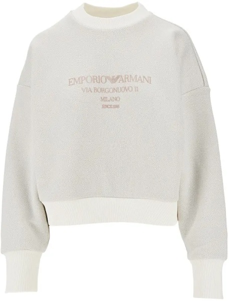 Bluza trening Lurex jersey sweatshirt with logo
