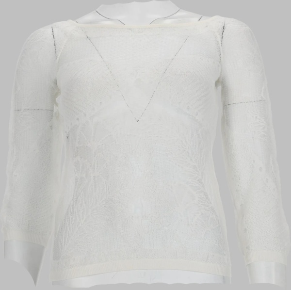 Bluza Viscose Net Knit Top
