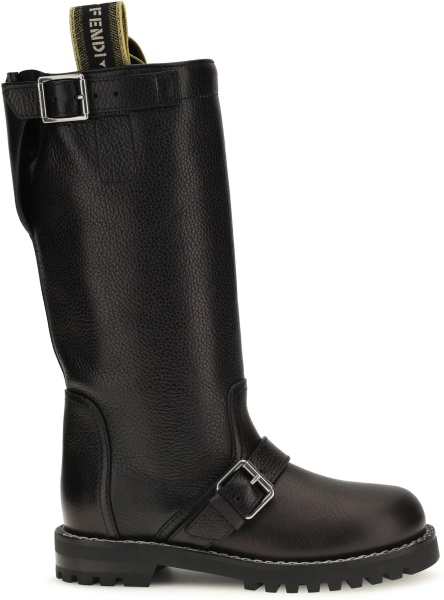 Bocanci Glossy calfskin Biker Boots