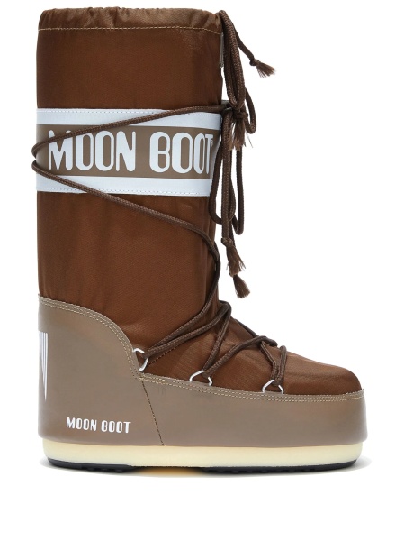 Bocanci Moon Boot maro din poliamida si pvc