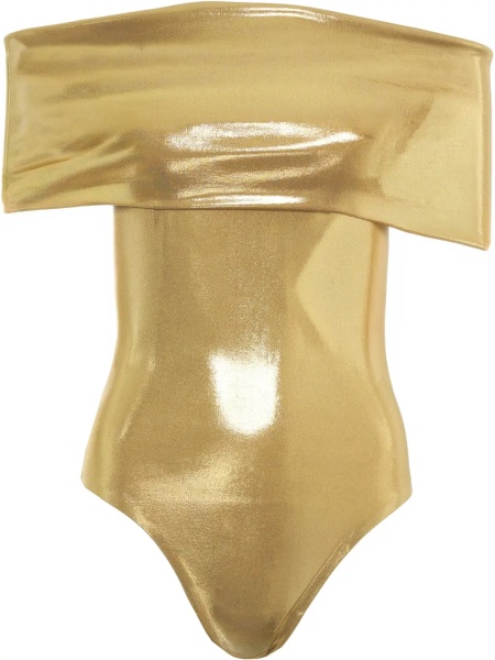Body-uri Bodysuit in metallic look