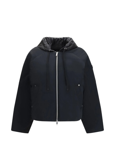 Bomber jacket Moose Knuckles neagra din pene si nylon