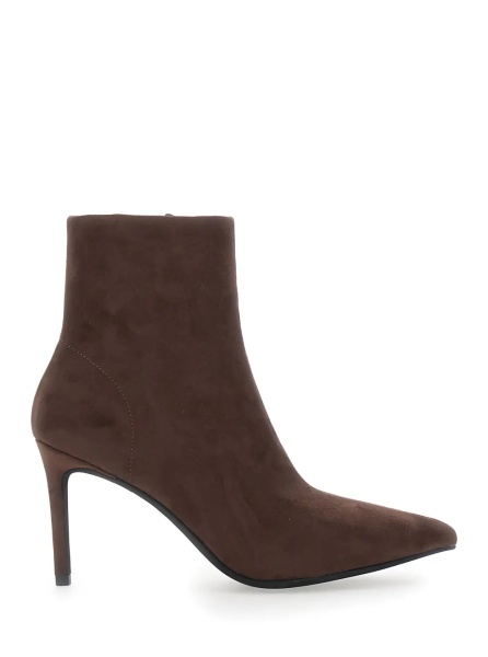Botine 'Nixie' Brown Ankle Boots with High Stiletto Heel in Suede for Women