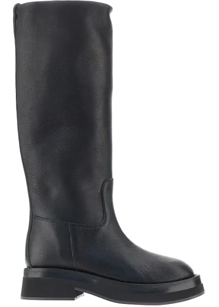 Botine Paris Texas negre din piele