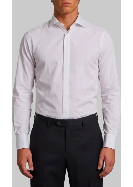 Butoni Marechiaro Shirt Witth Cuffs For Cufflinks