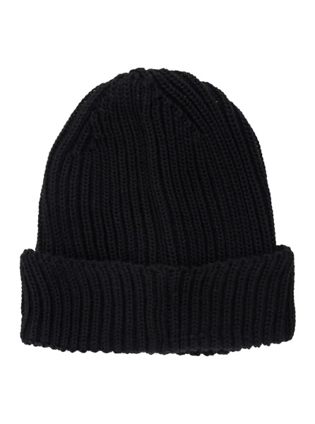 Caciula Hat with Googles Detail and Wool Knit in Black for Men