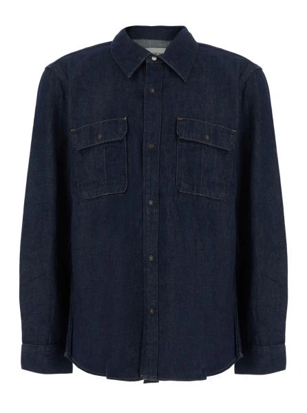 Camasa Calvin Klein albastra din denim