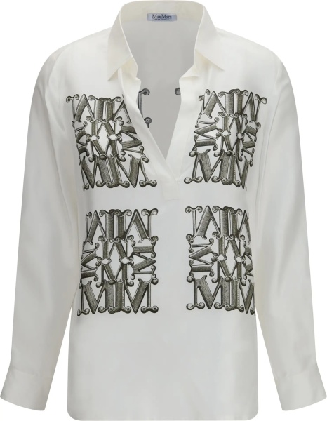 Camasa casual Printed silk twill Shirt