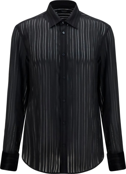 Camasa casual Striped silk gauze Shirt