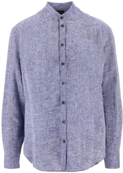 Camasa Guru collar linen shirt