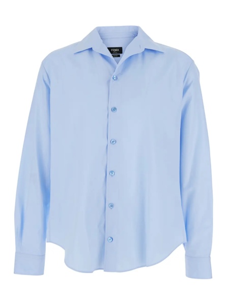 Camasa Light Blue Shirt with Classic Collar in Cotton for Men