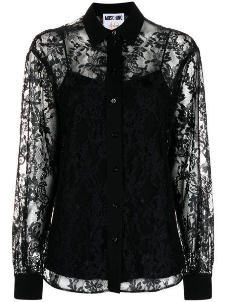 Camasa Moschino neagra din matase