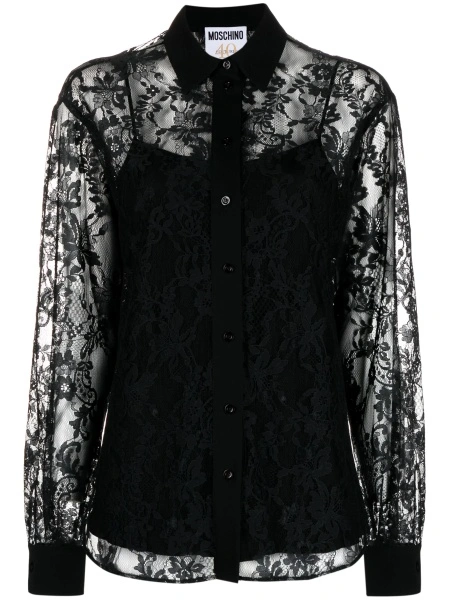 Camasa Moschino neagra din matase