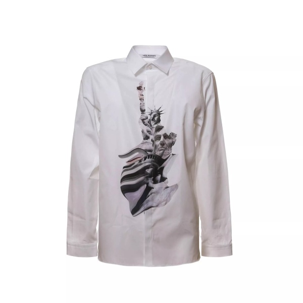 Camasa Neil Barrett State Of Liberty Cotton Shirt